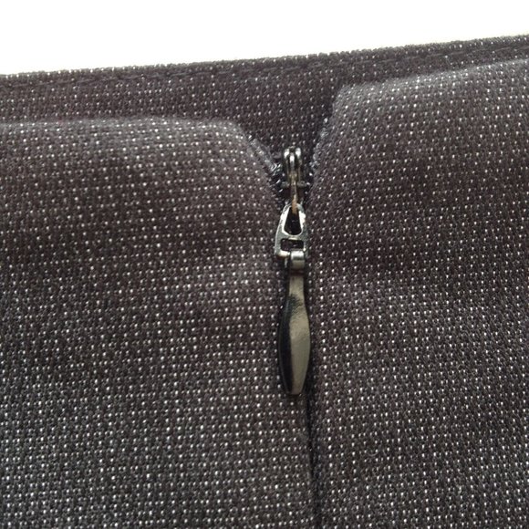 Rampage Straight Pencil Short Career Suit Skirt Stretch Pleated Hem Black 11 - Picture 10 of 12